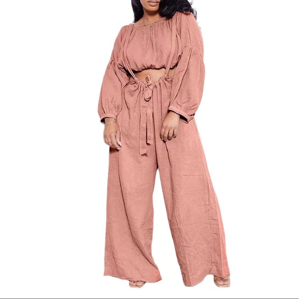 Gorgeous Dolls Chelsea 2PC Crop Top Jumpsuit Set